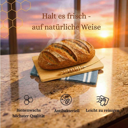 Premium-Brotbeutel aus Baumwolle und Bienenwachs