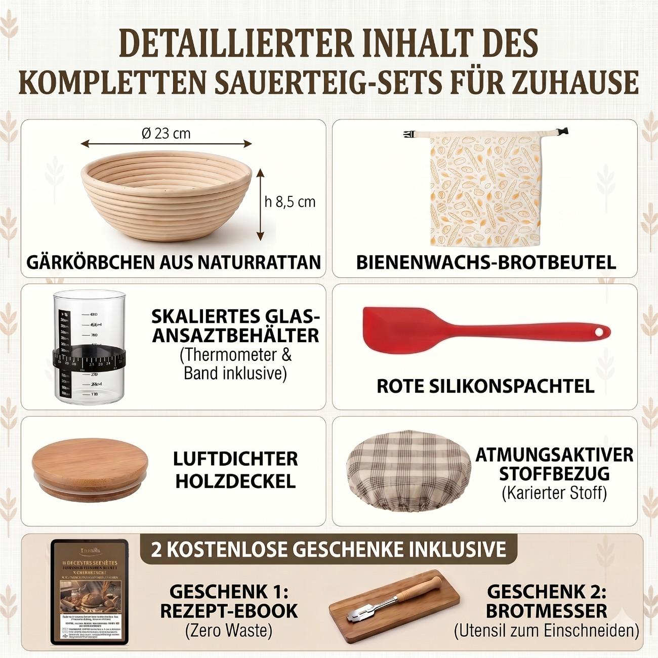 Komplettes Sauerteigkit für Zuhause